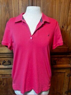 Nautica Coral Short-Sleeve Polo Shirt - Size XL